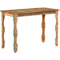 Berkfield Home Dining Table 110x52x76 cm Solid Wood Reclaimed | Size: 110 x 52 x 76 cm