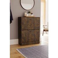 HD Designs Vida Designs 2 & 3 Drawer Shoe Cabinet Storage in Brown | Size: Small