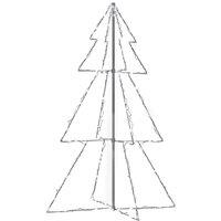 Berkfield Home Christmas Cone Tree 200 LEDs Indoor & Outdoor 98x150 cm in White