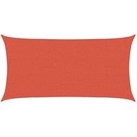 Berkfield Home Sunshade Sail 160 g/m Terracotta 2.5x5 m HDPE in Burnt Orange