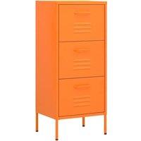 Berkfield Home Storage Cabinet Orange 42.5x35x101.5 cm Steel