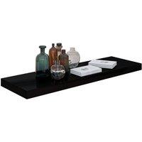 Berkfield Home Durable Floating Wall Shelves 4 pcs High Gloss Black 80x23.5x3.8