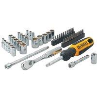 Dewalt 1 4 Drive Socket Wrench Set (Pack of 50) in Silver