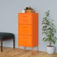 Berkfield Home Storage Cabinet Orange 42.5x35x101.5 cm Steel