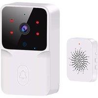 VOGREX Smart WiFi Wireless Video Doorbell Security Ring Phone Camera Door Bell Intercom in White