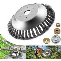 Nordara 8 Steel Wire Strimmer Brush Head Grass Trimmer Weed Cutter in Silver
