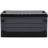 KORVIXA Large (60L; 593629cm) Large Foldable Camping Storage Box in Black | Size: 100 cm x 15 cm