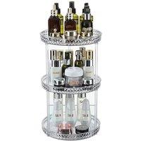 VOGREX Clear 3-Tier Acrylic Makeup Cosmetic Storage Stand