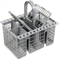 VOGREX 220mm Grey Dishwasher Cutlery Basket Removable Handle