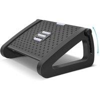 VOGREX Adjustable Ergonomic Under Desk Office Foot Rest Leg Support in Black