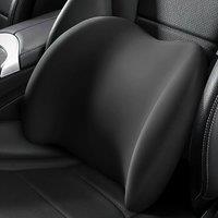 VOGREX Memory Foam Lumbar Cushion Car Office Wheelchair Support in Black