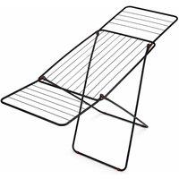 VOGREX 18M Foldable Winged Clothes Drying Airer in Black