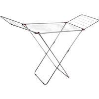 VOGREX 18M Large Winged Clothes Airer Laundry Drying Rack in Silver