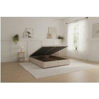 Sloomy Our Ottoman Base Sand Naples With Open End Storage in Light Sand | Size: Small Double