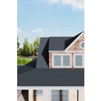 Living and Home 18Pcs Fish Scale Asphalt Shingles Bitumen Roofing, Grey