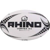 Rhino Vortex XV Rugby Ball in White