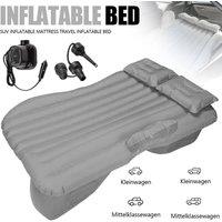 KORVIXA Inflatable Car Air Bed Foldable Camping in Grey
