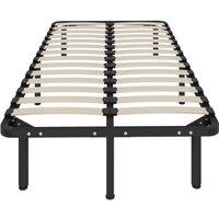 NESTLUNE 3ft Single Bed Frame, Metal Platform Bed Frame in Black | Size: Cot