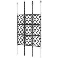KORVIXA Lattice Climbing Support Trellis in Black | Size: 0.6m2