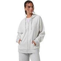 Travis Mathews Women's Cloud Full Zip 2.0 Golf Hoodie in Light Grey | Size: XL