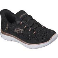 Skechers Women's Summits Brilliant Shine Trainer in Black | Size: 4