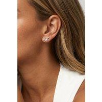 MUCHV Women's Marquise Stone Stud Earrings - Women's Occasionwear Jewellery in Gold