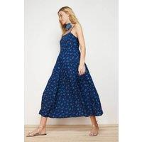 WOVCOR Women's Floral Strappy Tiered Maxi Summer Dress | Size: 12