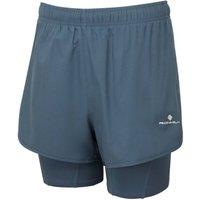 Ronhill Women's Core Twin Shorts in Dark Blue | Size: 10