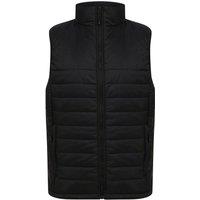 Henbury Men's Pongee Padded Gilet in Black | Size: XL