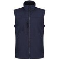 Regatta Men's Flux Softshell Bodywarmer Sleeveless Jacket Water Repellent & Wind in Dark Navy | Size: 4XL