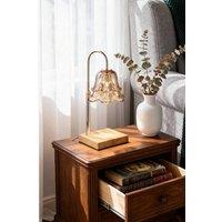 H&O Direct Height Adjustable Dimming Candle Warmer Lamp in Gold