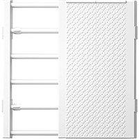KORVIXA 30-40cm Cupboard Storage Organizer Shelf in White | Size: 500mm
