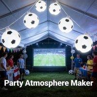 KORVIXA white 6m 40 LED Football Light String Solar | Size: 100 cm