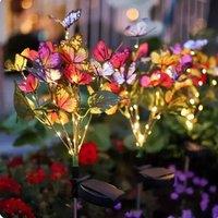 KORVIXA 2 PCS LED-Solar Butterflies Lights | Size: 100 cm