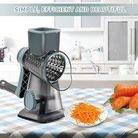KORVIXA Blue 3 in 1 Rotary Cheese Grater Shredder in Grey | Size: 100 cm