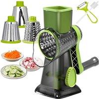 KORVIXA Green 3 in 1 Rotary Cheese Grater Shredder | Size: 100 cm
