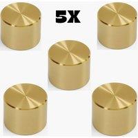 Hinsinc Polished Brass 5-Pack Dimmer Switch Knobs in Gold | Size: 10000mm x 520mm