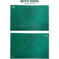 VOGREX A1 Self-Healing Non-Slip Grid Cutting Mat in Green
