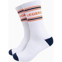 Sock Talk Men's Legend Novelty Cotton Sports Socks in White | Size: 7-11