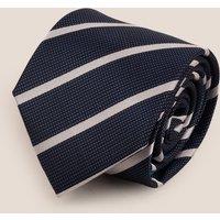 Oswin Hyde Men's Stripe Navy White Tie