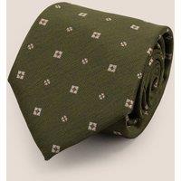 Oswin Hyde Men's Off Square Green Tie
