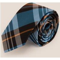 Oswin Hyde Men's Checks Blue Black Tie