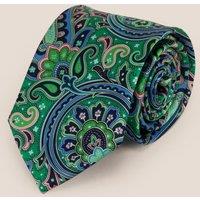 Oswin Hyde Men's Paisley Yellow Tie in Bronze