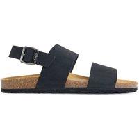 V.GAN Men's Papaya Comfort Footbed Sandals in Black | Size: 8