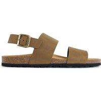 V.GAN Men's Papaya Comfort Footbed Sandals in Brown | Size: 11