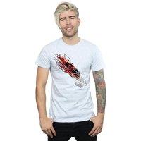 Marvel Men's Avengers Iron Man Shooting Burst T-Shirt in Grey | Size: 2XL