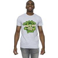 Star Wars Men's The Mandalorian St Patricks Day Cutest Clover T-Shirt in Grey | Size: 2XL
