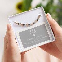 My Posh Shop Women's 18th Birthday Star Bracelet in Silver | Size: Adjustable