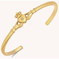Realta Women's Claddagh Bangle in Gold