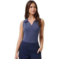 Travis Mathews Women's Featherweight Active 2.0 Sleeveless Golf Polo Shirt in Navy | Size: Medium